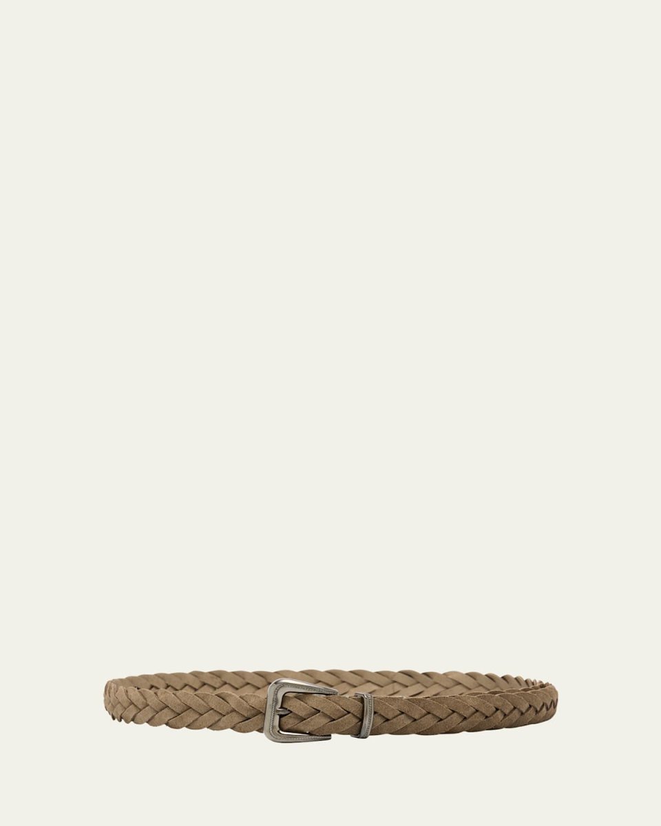 Western Braided Suede Belt